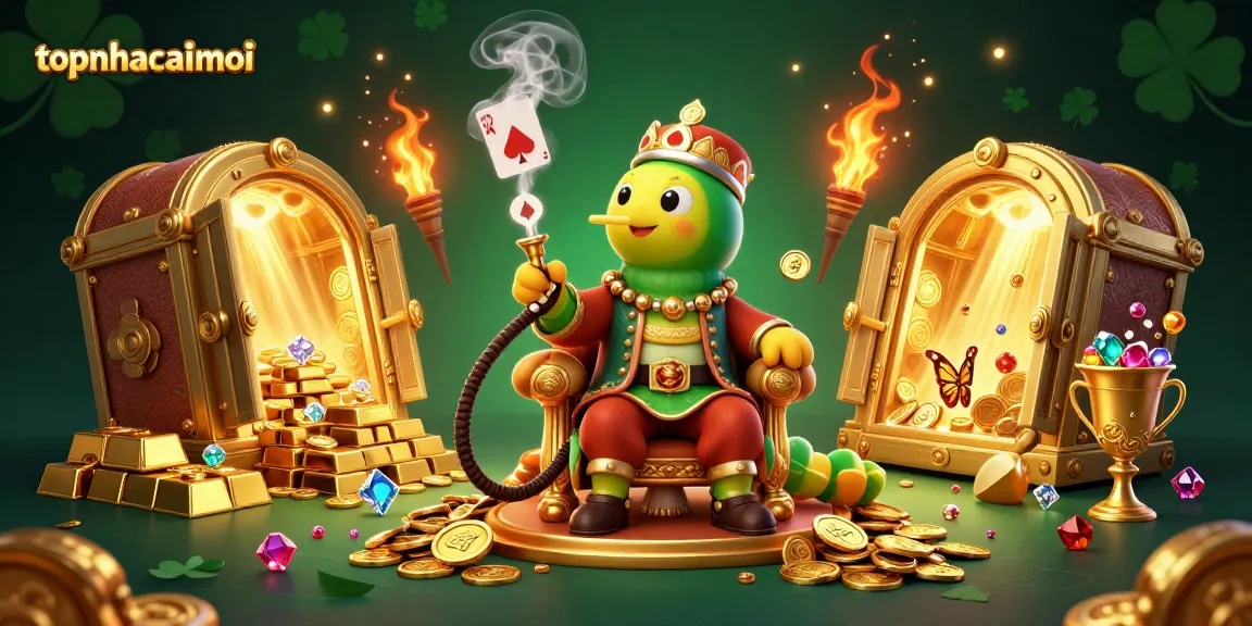 Experience vibrant gaming action at topnhacaimoi with a captivating casino-themed scene.