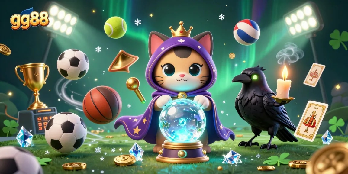Engage with thrilling bets at gg88 as a mystic cat and raven guide you through the World Cup challenge.