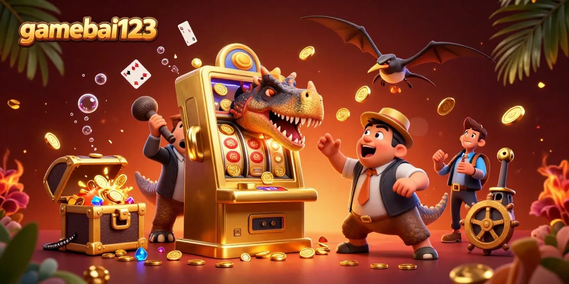 Experience thrilling jackpots at gamebai123 with a pachycephalosaurus winning coins!