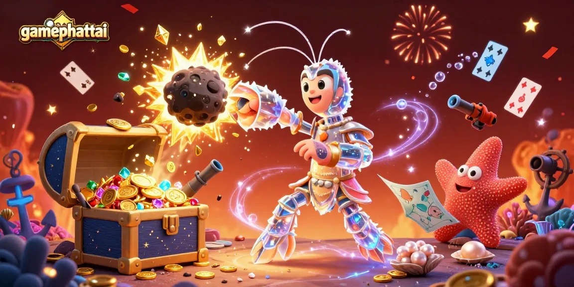 Experience gamephattai's thrilling moments with a vibrant 3D underwater casino adventure featuring vibrant colors and dynamic characters.