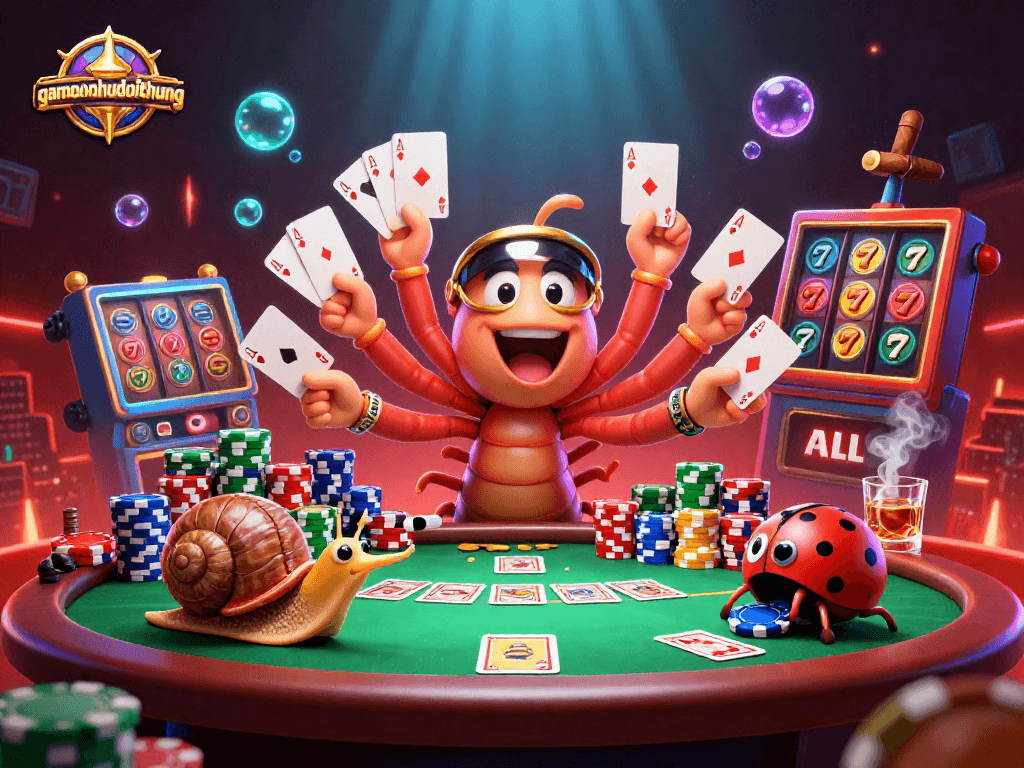 Experience thrilling wins at gamenohudoithuong with vibrant casino elements and engaging characters.