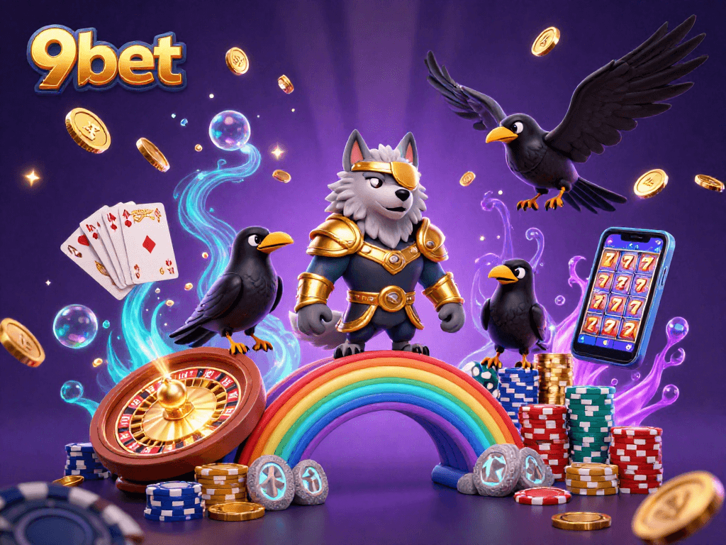 Experience the thrill of 9bet with a captivating Norse-inspired casino scene full of action!