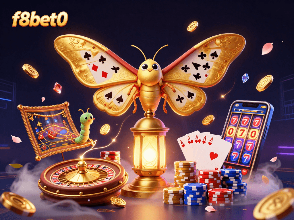 Bet big with f8bet0 featuring vibrant casino scenes and rich gaming elements bursting with excitement.