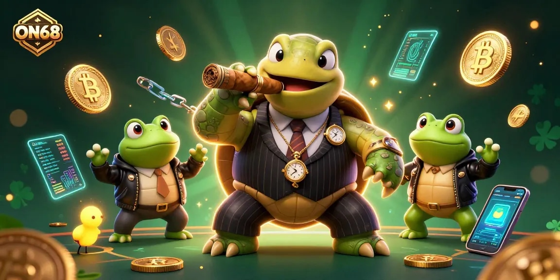 Experience thrilling action at ON68 with unique characters and vibrant casino elements.
