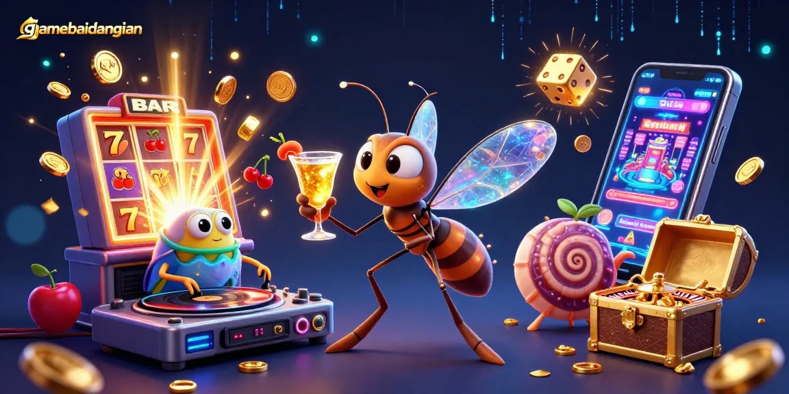 Experience the thrill of gamebaidangian with vibrant casino elements and dynamic characters.