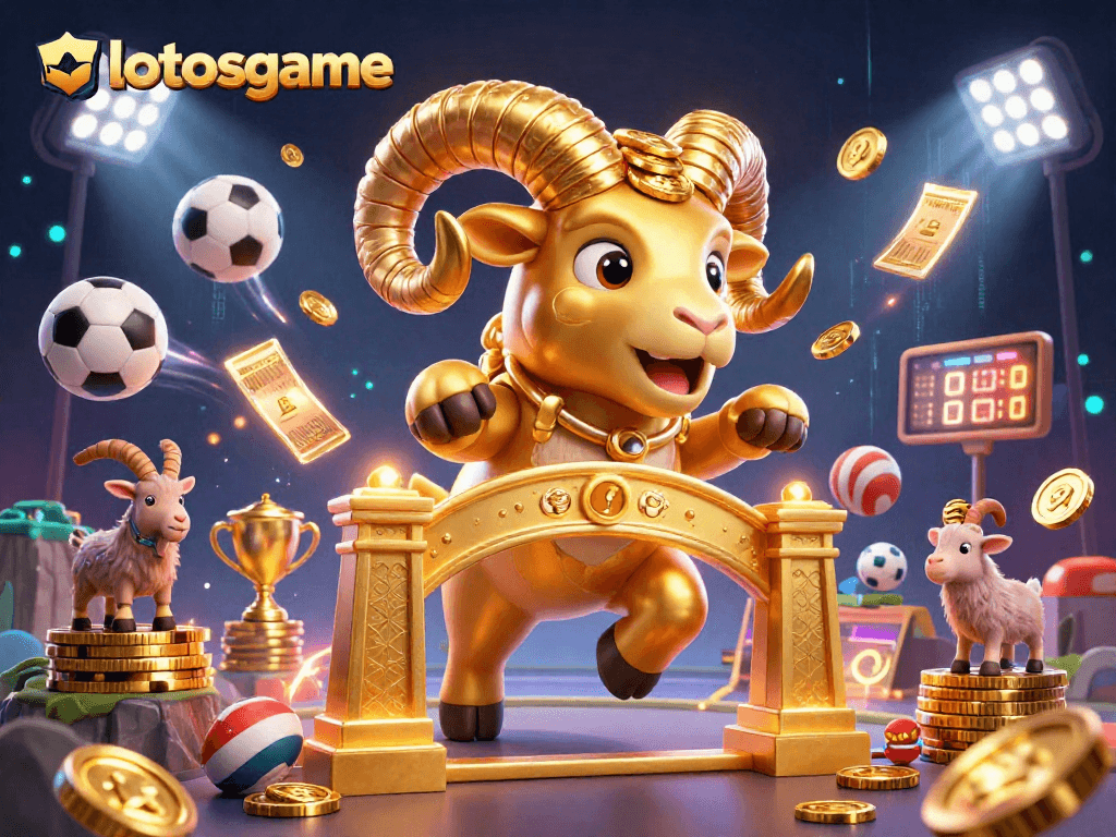 Join the excitement of lotosgame with vibrant 3D illustrations featuring thrilling sports betting action.