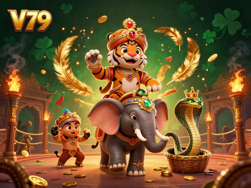Experience thrilling gameplay at V79 with vibrant casino elements and an enchanting atmosphere.
