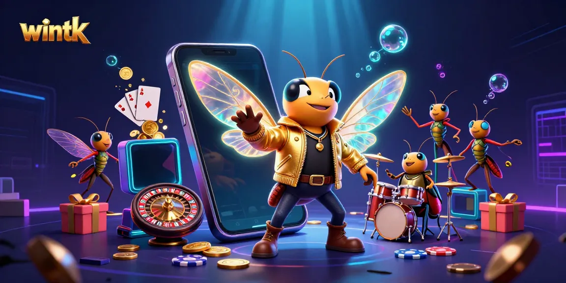 Experience the thrill of gaming with wintk — vibrant 3D illustration featuring action-packed casino elements.