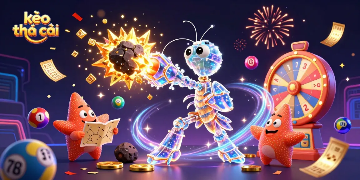 Boost your betting skills with the vibrant kèo nhà cái illustration showcasing lottery excitement and dynamic play.