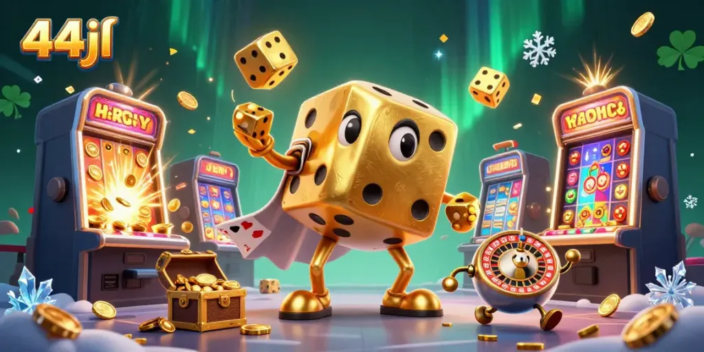 Experience thrilling 44jl casino action with golden dice golem and jackpot excitement!