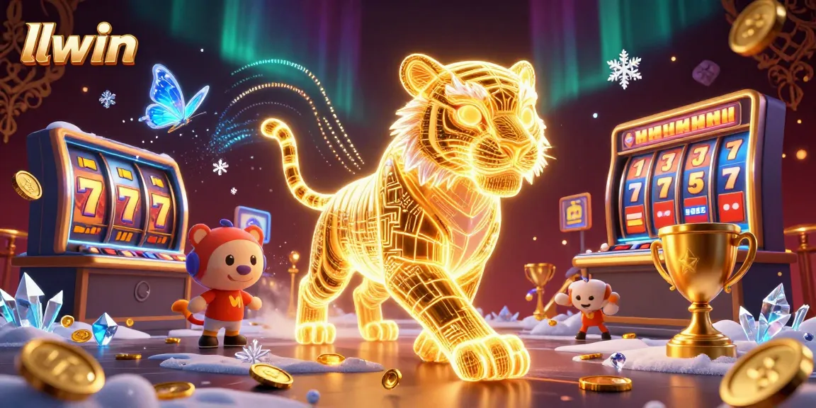 Experience the excitement of llwin with a vibrant 3D casino landscape featuring dynamic game elements.