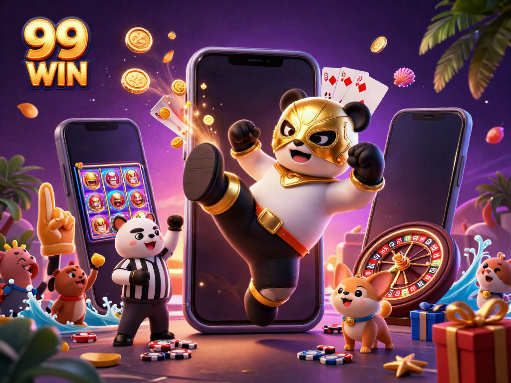 Enjoy thrilling casino action with 99 WIN featuring dynamic characters and vibrant gaming elements.