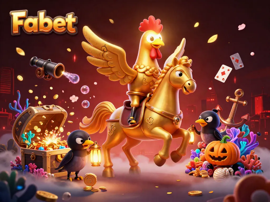 Experience thrilling moments with Fabet's exciting casino adventures, featuring vibrant 3D elements.