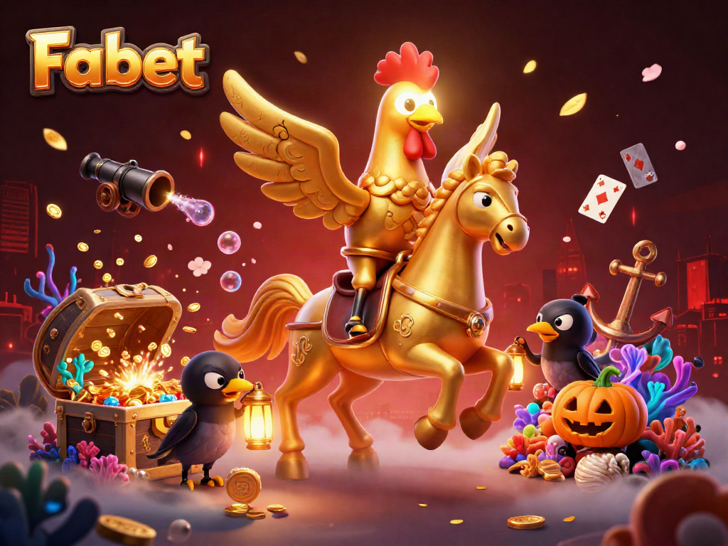 Experience thrilling moments with Fabet's exciting casino adventures, featuring vibrant 3D elements.