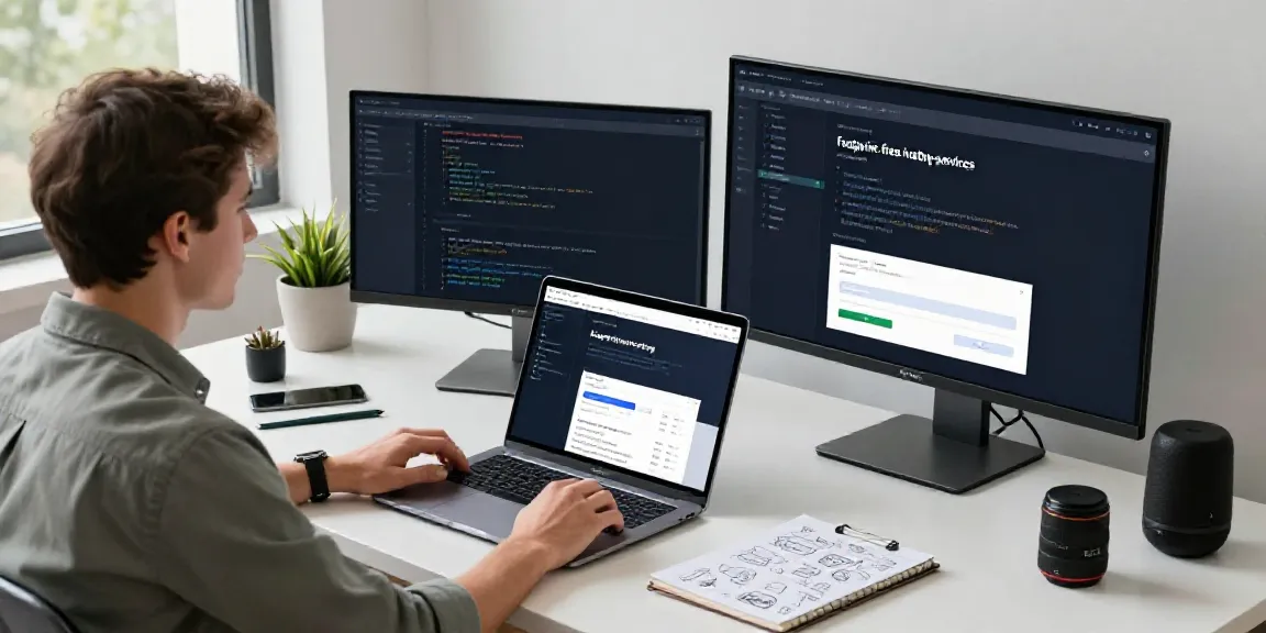 Dynamic professional workspace highlighting footprint-free hosting technology.