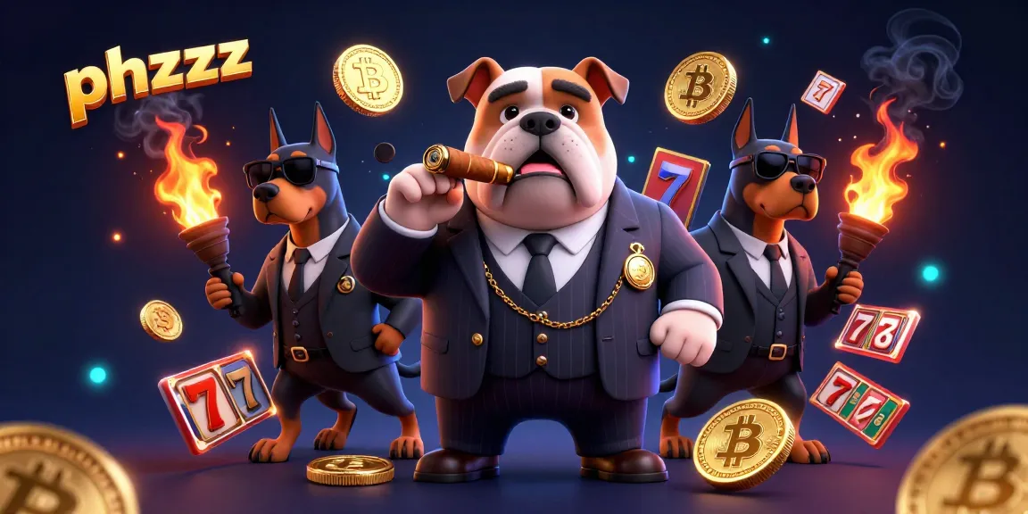 Engage with thrilling phzzz slots surrounded by a mafia boss bulldog and his bodyguards.