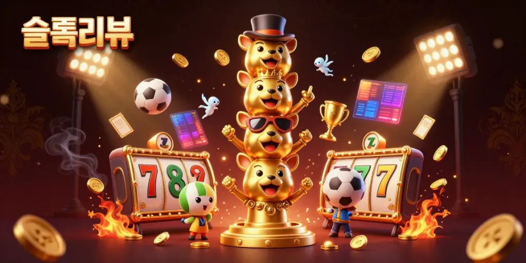 Engage with slots dynamically in this vibrant scene featuring the keyword 슬롯리뷰, illustrating a casino atmosphere filled with action.