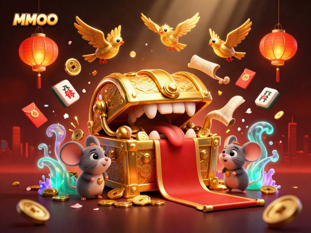 Engage in thrilling adventures at MMOO with our captivating treasure chest and game elements.