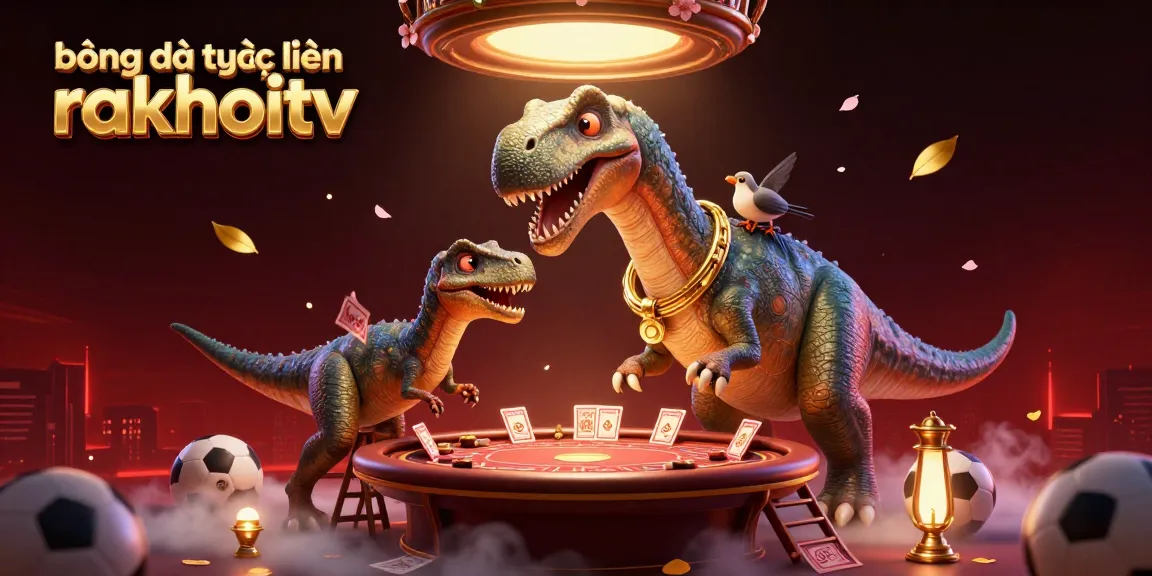 Engaging illustration showcasing bóng đá trực tuyến rakhoitv with vibrant gaming elements and dynamic characters.