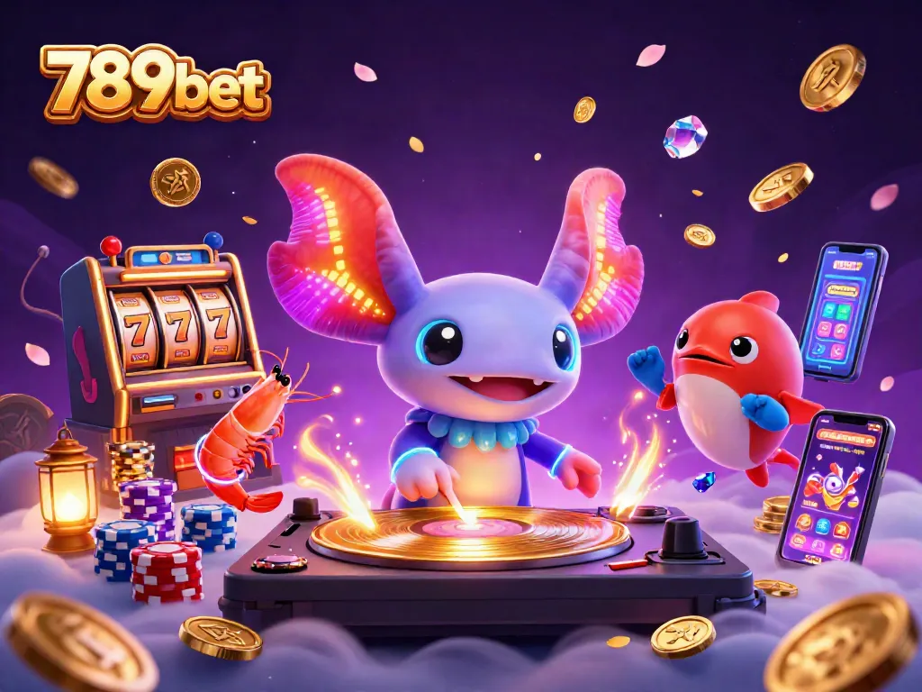 Experience 789bet's dynamic gaming scene with vibrant characters and thrilling casino elements.