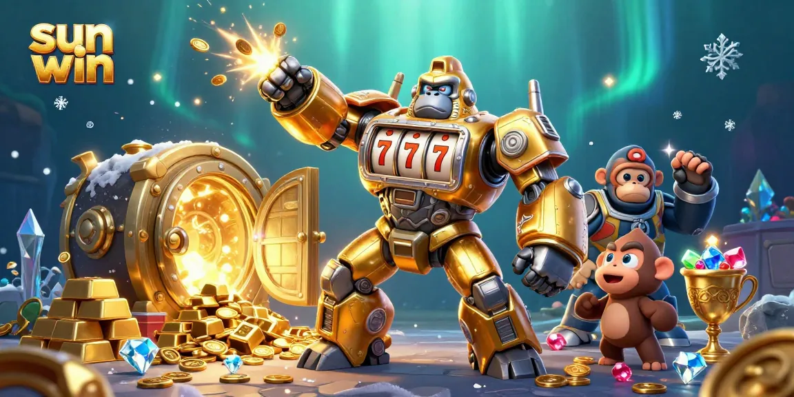 Experience thrilling jackpots with Sun Win's engaging slot games featuring golden treasures and dynamic characters.