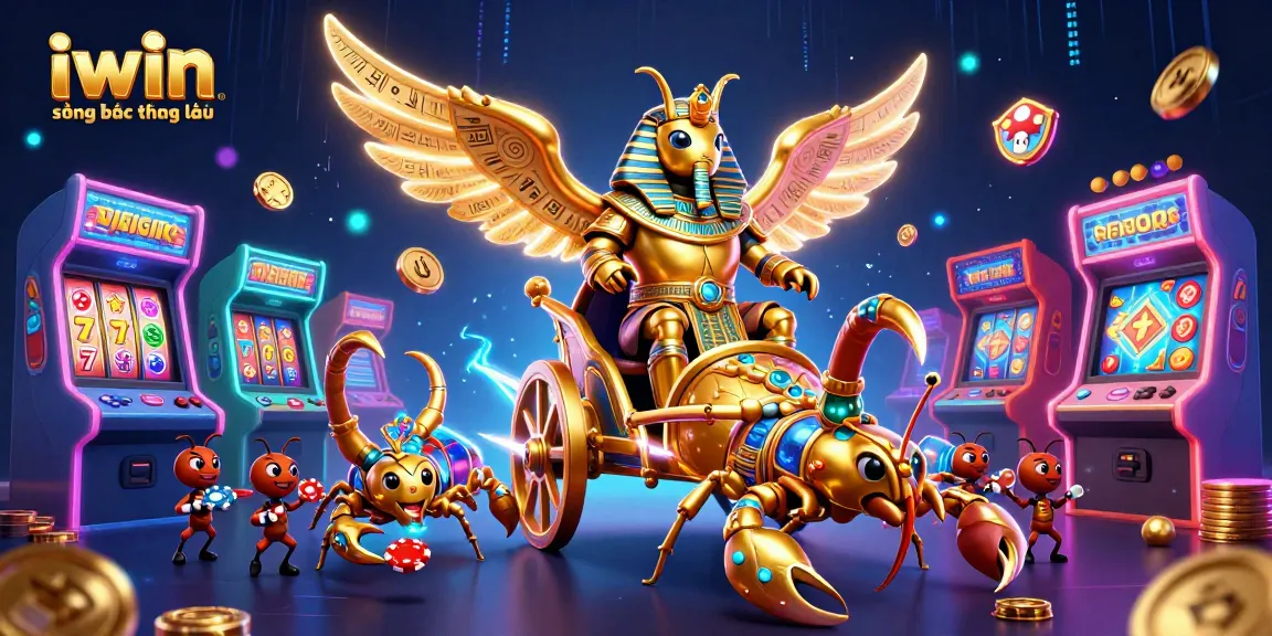 Experience the thrill of iwin sòng bạc thượng lưu with a vibrant casino-themed illustration showcasing dynamic gaming elements.