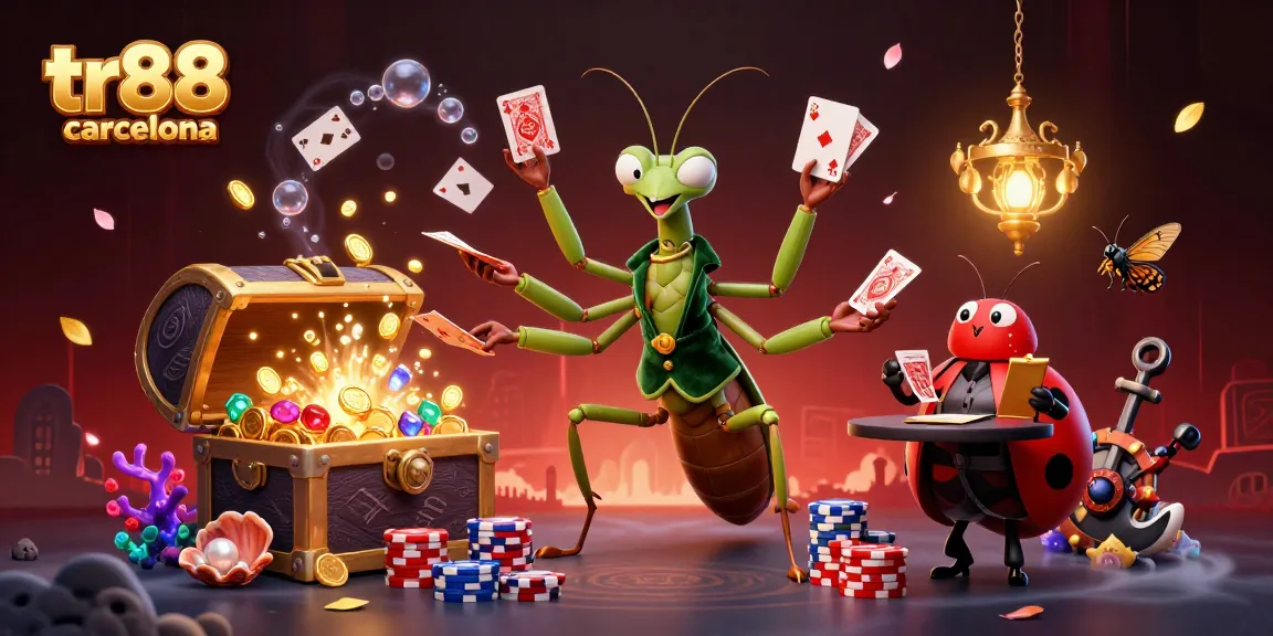 Experience thrilling gaming at TR88 Barcelona with vibrant casino characters and rich elements.