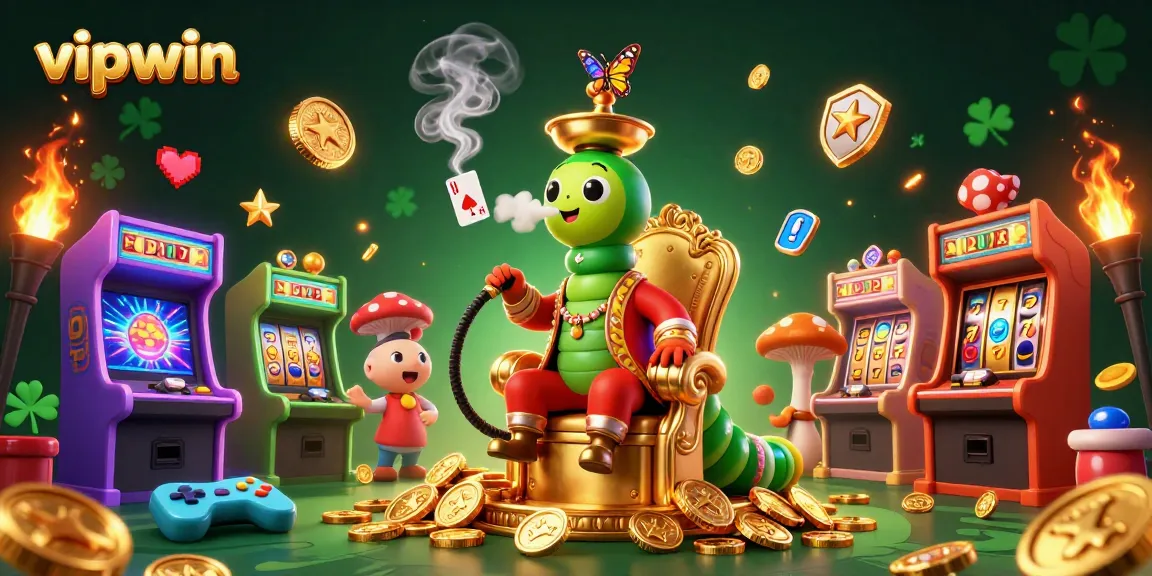 Experience the thrilling vibe of vipwin casino games with vibrant illustrations of characters and gaming elements.