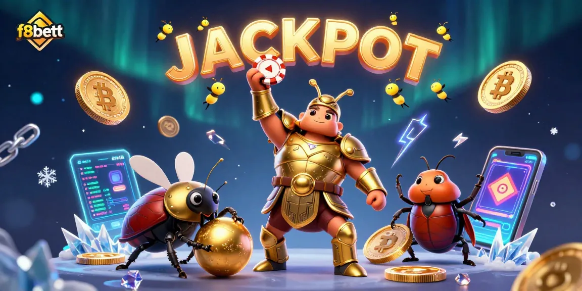 Experience exciting wins at f8bettt with a vibrant 3D casino-themed illustration.