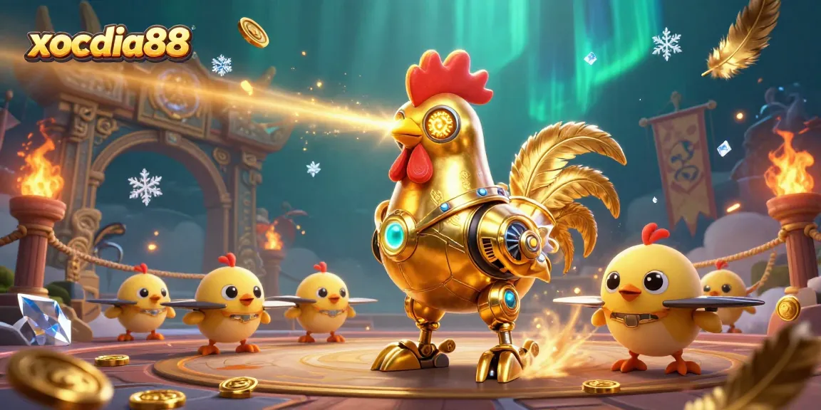 Engage with exciting gambling at xocdia88 featuring dynamic characters in a colorful casino scene.