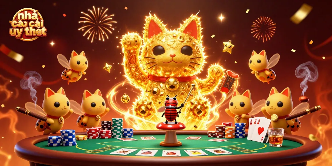 Engage with nhà cái uy tín through dynamic casino scenes featuring casino elements and festive energy.