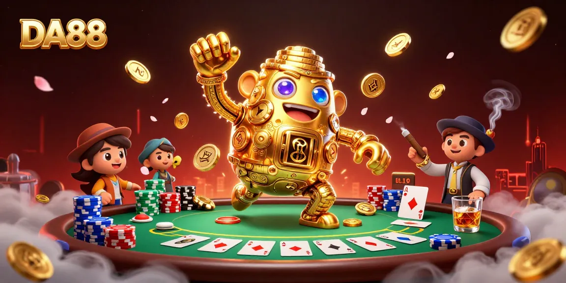 Win big with DA88's dynamic casino characters and poker elements!