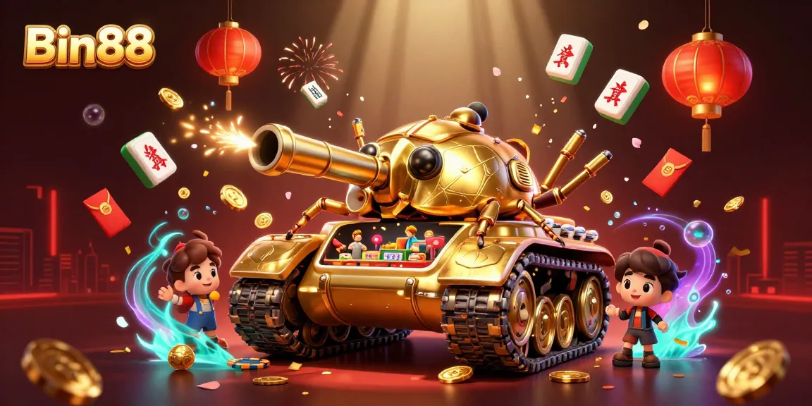 Experience the thrilling Bin88 casino action inside a golden beetle tank bursting with lively game elements.