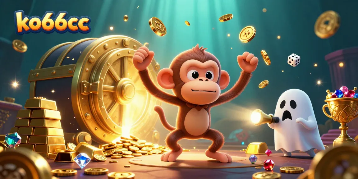 Experience the thrill of gambling at ko66cc with dynamic characters in a vibrant casino scene.