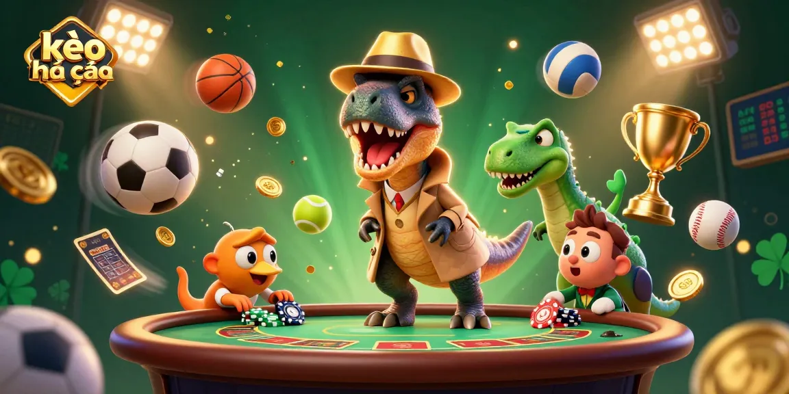 Engage with kèo nhà cái as a dynamic velociraptor card counter steals the scene at a blackjack table.